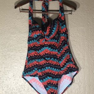 Halter one piece bathing suit, never worn -plus 2x